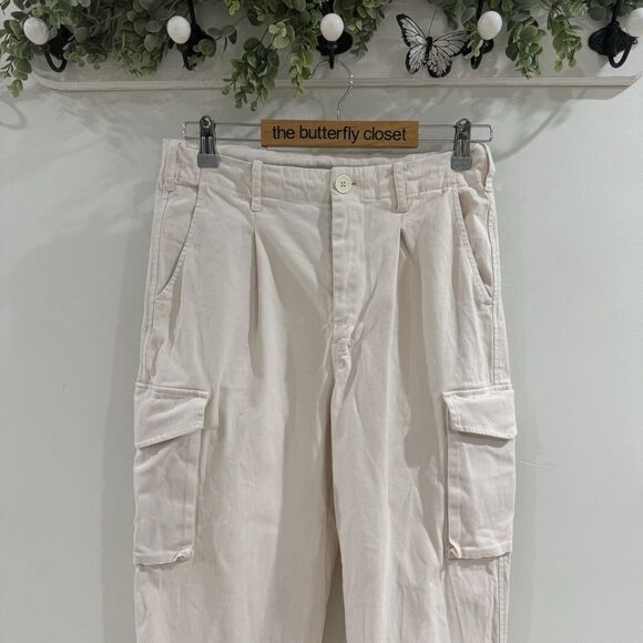 Monrow Off White Utility Cargo Joggers Small - Picture 4 of 4